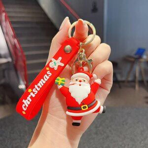 Christmas Keychain Set - Red and White